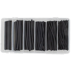 PICO 56-91 2:1 Black Single Wall Shrink Tube Assortment Kit, 1/16" to 3/8"