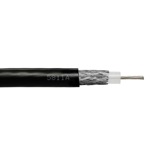Provo 5811A RG58CU Coaxial Cable 20AWG Single Conductor, Stranded TC, Shielded, 50 Ohm, FT4 CSA/UL (150M = Full Box)