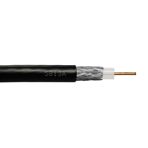Provo 5813A RG58CU Coaxial Cable 20AWG Single Conductor, Solid Bare Copper, Shielded, FT4 CSA/UL (150M = Full Box)