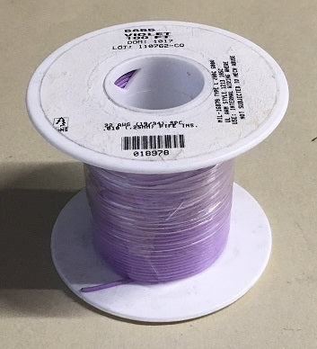 Alpha 22AWG Teflon Violet Hookup Wire (100 Feet) 5855-100VIO (-60C - 200C)