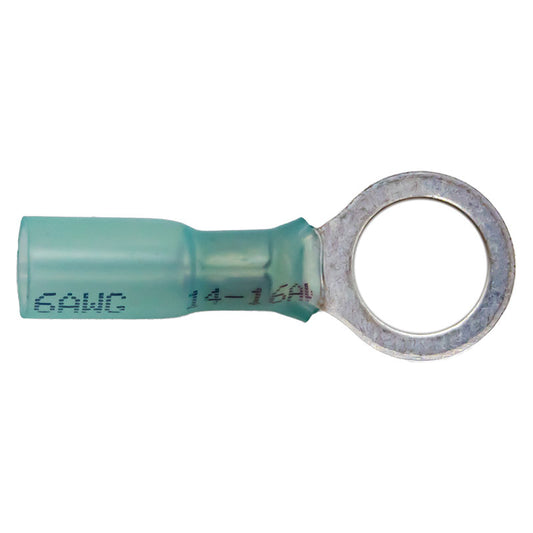 PICO 5909-36 16-14 AWG 3/8" Heat-Shrink Ring Connectors, 100-Piece