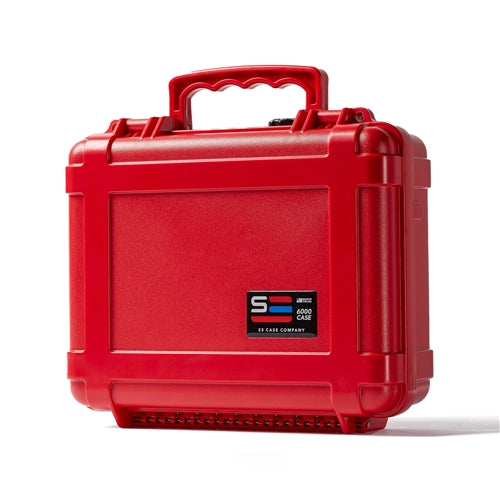 UK 6010RED S3 Red Watertight Case (ID: 12" x 9" x 4") with Foam