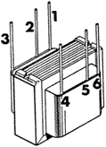 Hammond 611B Pulse Transformer, Electronic/Communications Transformer Series, Compact Chassis Mount Design.