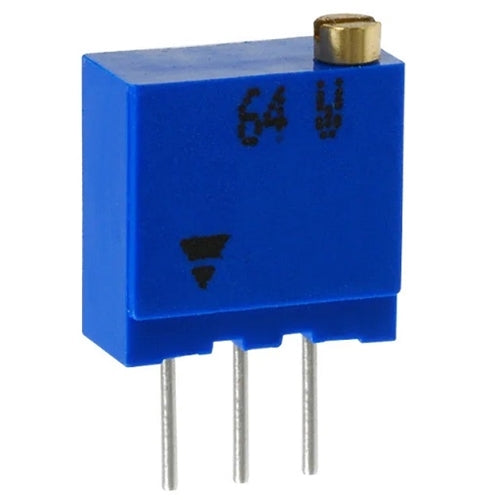 Vishay Spectrol 64W102 Trimmer Potentiometer 1k Ohm 0.5 Watt 25 Turn, PCB Mount Trimpot, Top Adjustment: 1kohm 0.5W