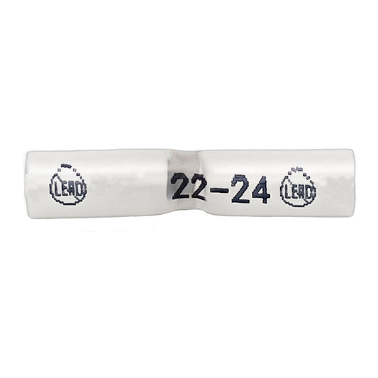 PICO 6600-36 24-22 AWG Solder-Shrink Butt Connectors, 100-Piece