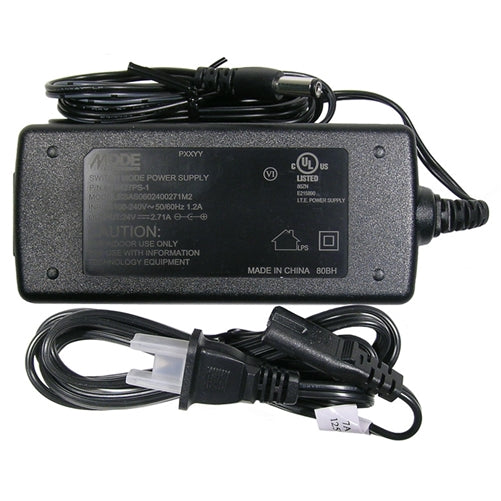 Mode 68-2427PS-1 Power Supply 24VDC 2.7AMP (Ctr+) Desktop Style Adapter, 2.1mm Plug, with Cord