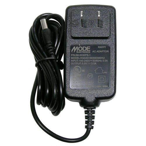 Mode 68-5030PS-1 Power Supply 5VDC 3AMP (Ctr+) Wall Mount Adapter, 2.1mm Plug, Regulated / Switching
