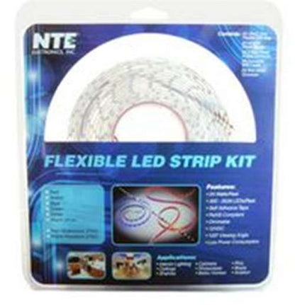 NTE 16.4ft 12V 24W LED Strip Kit (Blu) 69-36B-WR-KIT Water Resistant (IP65)