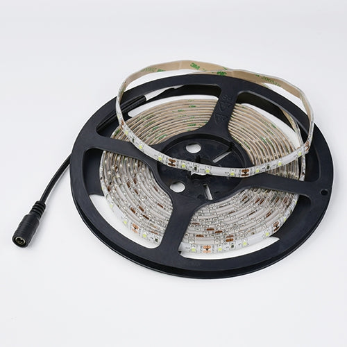 NTE 16.4ft (5M) 12V 24W Red LED Strip 69-V46R-WR Pre-Wired 2.1mm Plug End, Water Resistant (Center +)