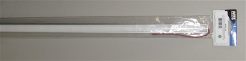 NTE LED Bar 612mm Length 12VDC 72 White 2835 LEDs 69LL13 Gray Alum Housing Frosted Lens 12V/1A (940mA)