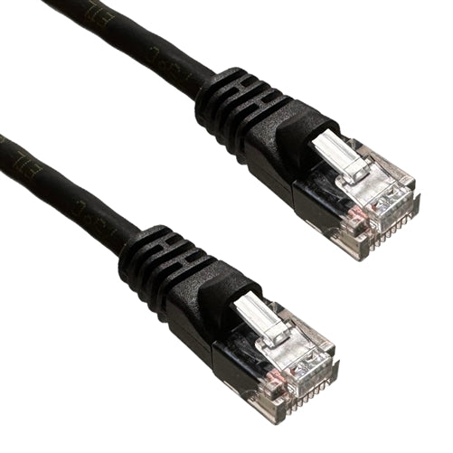 PSI Data 6E04UMBK-PC-14 Cat6e Black Patch Cord with Snagless Boot, 550MHz UTP, Wired T568B, 14' Length