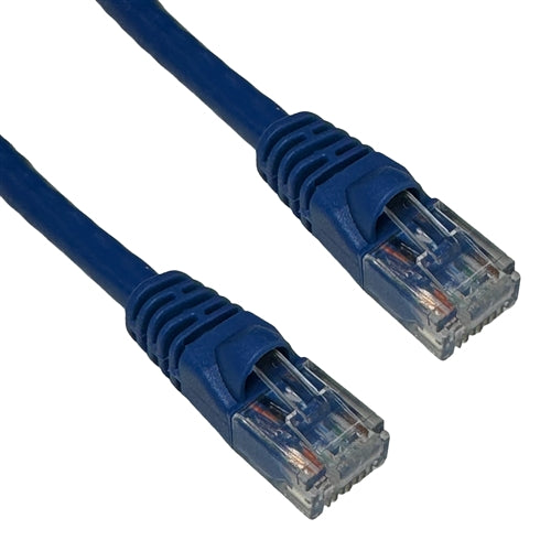 PSI Data 6E04UMBL-PC-07 Cat6e Blue Patch Cord with Snagless Boot, 550MHz UTP, Wired T568B, 7' Length