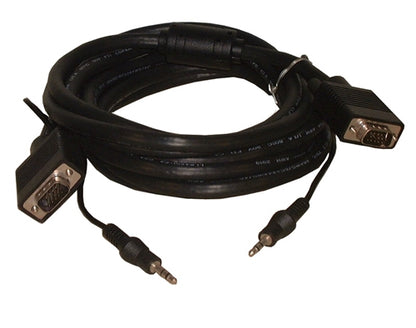 Philmore 70-5142 High Resolution Super VGA (S-Vga) Cable with 3.5mm Audio Plug, HD15 D-Sub, Male-Male, 50' Length
