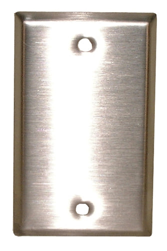 Philmore 70-7410 Single Gang Stainless Steel Blank Plate