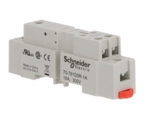Schneider 70-781D5R-1A Relay Base / Socket SPDT 5 Pin, DIN Rail or Panel Mount, 16A@300V