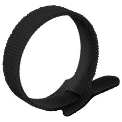 PICO 7012-0-36 12" Hook & Loop Tie - UV Black, 100-Piece
