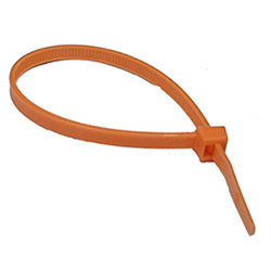 PICO 7067-4-C 11" 50 LB Cable Tie - Orange, 100-Piece