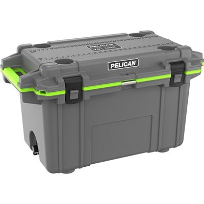 Pelican 70Q-1-DKGRYEGRN Elite Cooler (ID: 23.50"L x 11.00"W x 14.30"D) Volume 70QT, Dark Grey Green