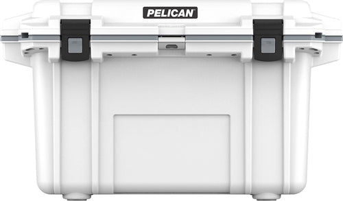 Pelican 70Q-1-WHTGRY Elite Cooler (ID: 23.50"L x 11.00"W x 14.30"D) Volume 70QT, White Gray