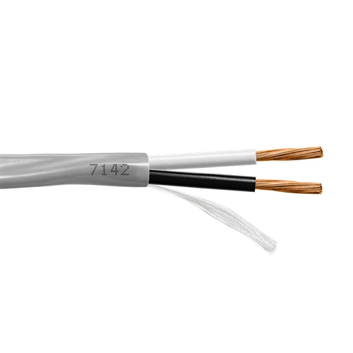 Provo 7142 Multi-Conductor Cable 14AWG 2 Conductor Stranded BC, Unshielded, Gray PVC, CMG/FT4, CSA/UL (300M = Full Box)