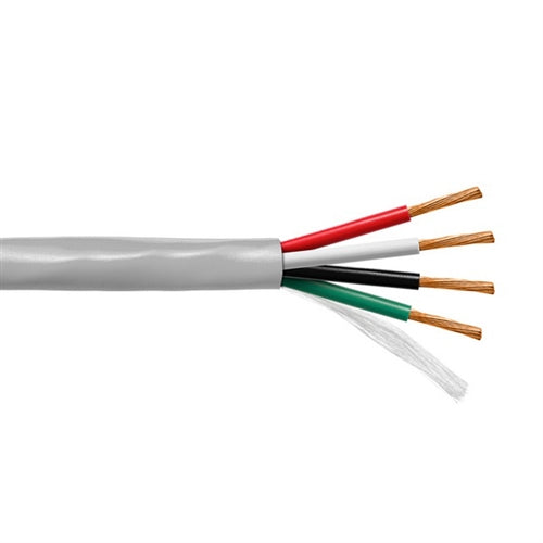 Provo 7144 Multi-Conductor Cable 14AWG 4 Conductor Stranded BC, Unshielded, Gray PVC, CMG/FT4, CSA/UL (300M = Full Box)