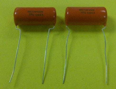 Vishay 715P33454MD3 Capacitor Polypropylene Film 0.33uF 400VDC "Orange Drop-Low Loss"