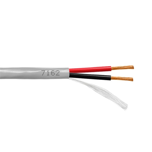 Provo 7162 Multi-Conductor Cable 16AWG 2 Conductor Stranded BC, Unshielded, Gray PVC, CMG/FT4 CSA/UL (300M = Full Roll)