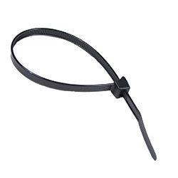 PICO 7164-0-C 4" 20 LB Clamp Cable Tie - UV Black, 100-Piece