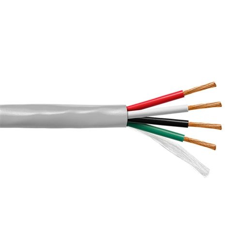 Provo 7184 Multi-Conductor Cable 18AWG 4 Conductor Stranded BC, Unshielded, Gray PVC, CMG/FT4 CSA/UL (300M = Full Roll)
