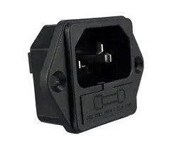 Qualtek 719W-00/02 Fused Power Inlet Recept. 250VAC 10A