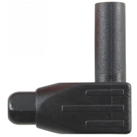 NTE Black Right Angle Shrouded Banana Plug 72-063