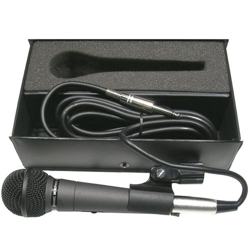 Mode 72-118-1 Diecast Professional Uni-Directional Microphone, with Storage Case and 20' Cord & Bracket