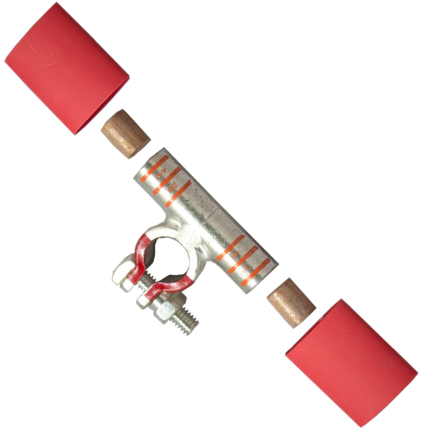 PICO 7232-91 2/0 AWG Positive Solder & Seal Flag Terminal Combo Pack, 1-Piece