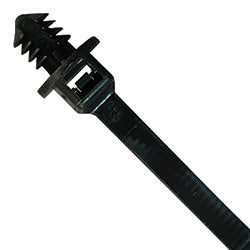 PICO 7250-34 8" 50 LB Push Mount Cable Tie - UV Black, 25-Piece
