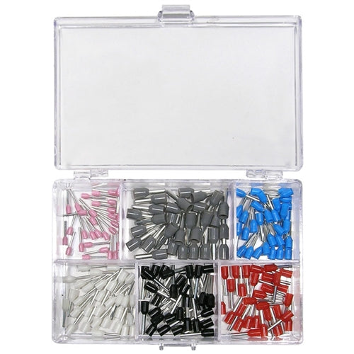 Mode 73-005-1 Wire Ferrule Assortment Kit (180-Piece): Contains 30 of Each Pink / White / Blue / Red / Gray / Black