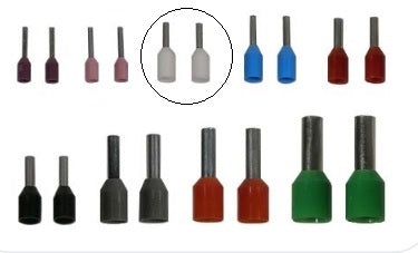 Mode 73-514-100 Wire Ferrule 22AWG / 2.6mm White, 100/Pack (Suggested Tool: 84-194-1 Self Adjusting for 28AWG-10AWG)