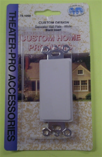 Philmore 75-1068 Blank Decora Insert, White