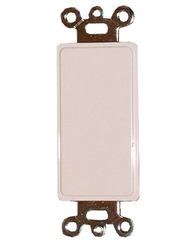 Philmore 75-1104 Blank Decora Insert with Prespaced Drilling Dimples, 2 Piece with Metal Mounting Bracket