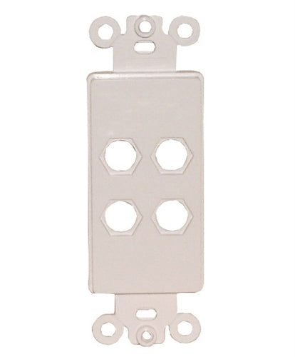 Philmore 75-4014 Decora 'Quick Fit' Insert with 4 Holes, White
