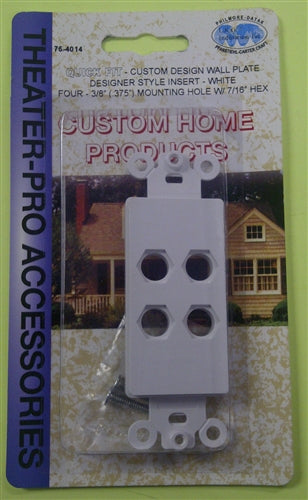 Philmore 75-4014 Decora 'Quick Fit' Insert with 4 Holes, White
