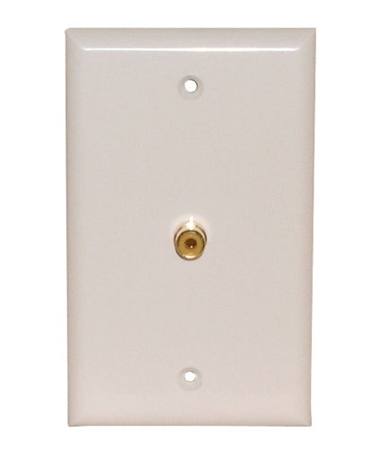 Philmore 75-620 Single RCA Jack Wall Plate, Solder Type