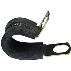 PICO 7518-C 3/4" Rubber Insulated Zinc Plated Steel Cable Clamp, 100-Piece
