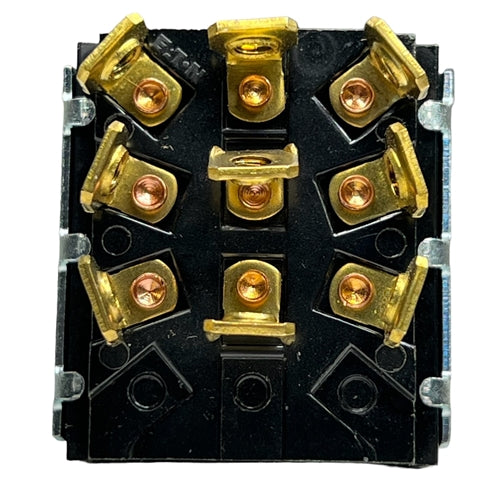 Eaton 7701K2 Toggle Switch 3PDT On-Off-On, 15A@125VAC (1HP) / 10A@250VAC (3/4HP), Screw Terminals (Screws Included)