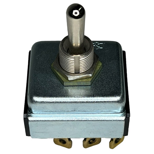 Eaton 7701K2 Toggle Switch 3PDT On-Off-On, 15A@125VAC (1HP) / 10A@250VAC (3/4HP), Screw Terminals (Screws Included)