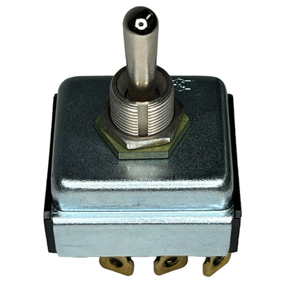 Eaton 7701K2 Toggle Switch 3PDT On-Off-On, 15A@125VAC (1HP) / 10A@250VAC (3/4HP), Screw Terminals (Screws Included)