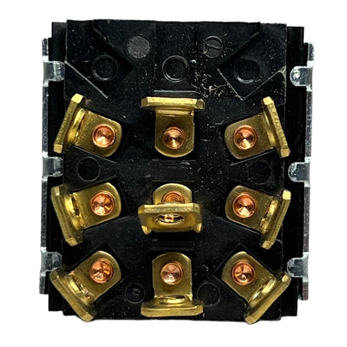 Eaton 7702K2 Toggle Switch 3PDT On-On, 15A@125VAC (1HP)/ 10A@250VAC (3/4HP), Screw Terminals (Screws Included)