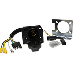 PICO 7712-31 7 Pole RV Socket / 4 Way Flat Female 2 in 1 Trailer Connector, 1-Piece