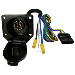 PICO 7713-11 7 Pole Pre-Wired Female RV Socket Trailer Connector, 1-Piece