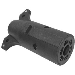 PICO 7714-11 7 Pole RV Male Plug to 6-Way Round Pin Socket Trailer Connector Adapter, 1-Piece