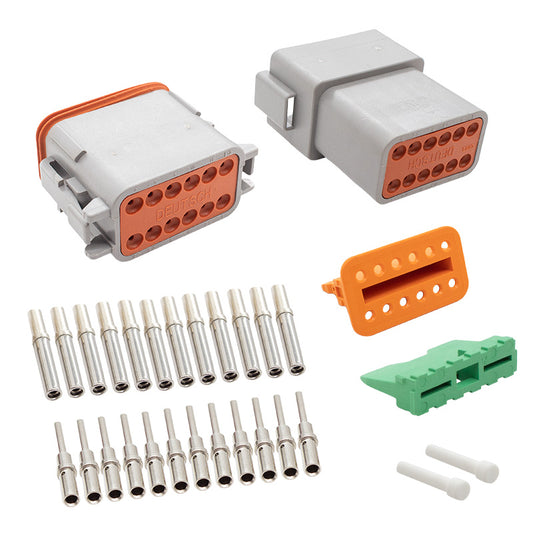 PICO 7865-91 20-16 AWG 11&12-Way Deutsch DT Connector Combo Pack, 1-Set
